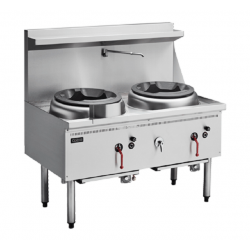 COBRA CW2H-DD WATERLESS WOK 2 HOLE- DUCKBILL BURNER